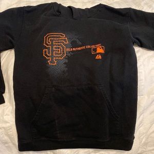 SF Giants black hoodie. Size: Youth Large